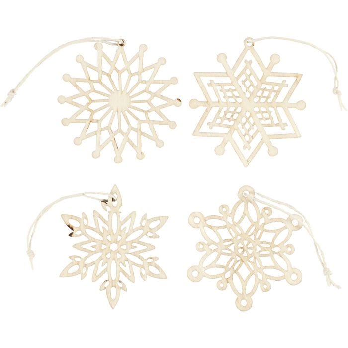 Décorations, d 7 cm, ép. 0,3 cm, 8pièces/ 1 Pq.