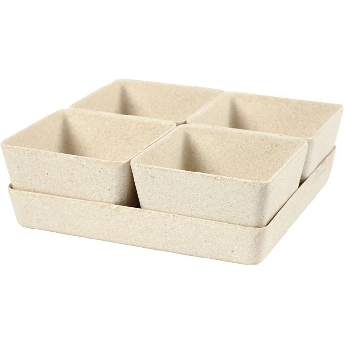 Pots de fleurs, 8 cm, 19,5 cm, 1 set