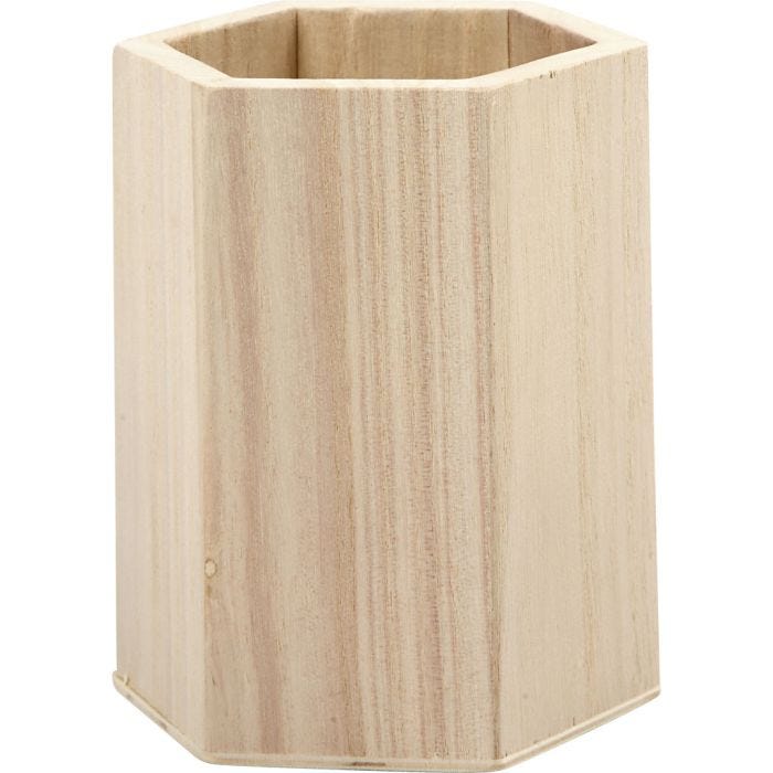 Pot à crayons, H : 10,5 cm, d 8 cm, 1 pièce