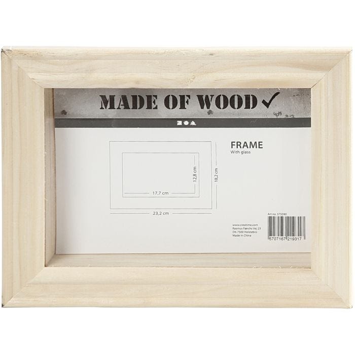 Cadre 3D avec vitre, 2,5 cm, 18,2x23,2 cm, 1 pièce