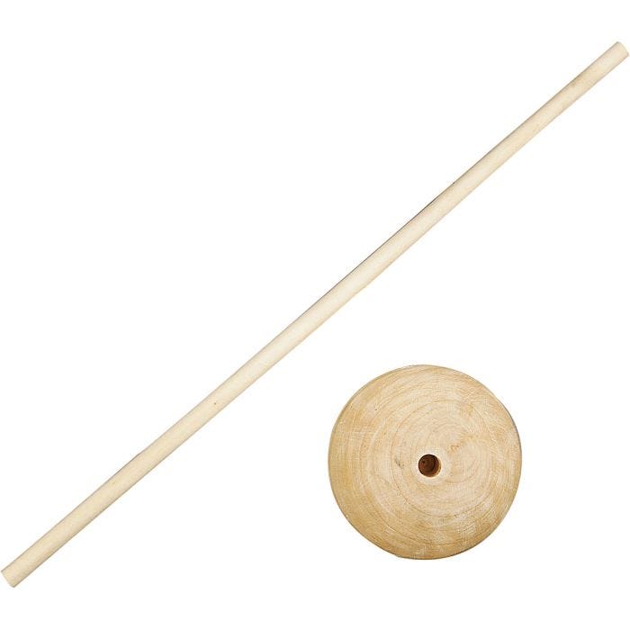 Supports en bois, 30 cm, 6,5 cm, 8 mm, 5set/ 1 Pq.