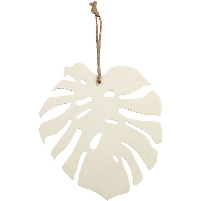 feuille Monstera, 20 cm, 3 mm, 19 cm, 1 pièce