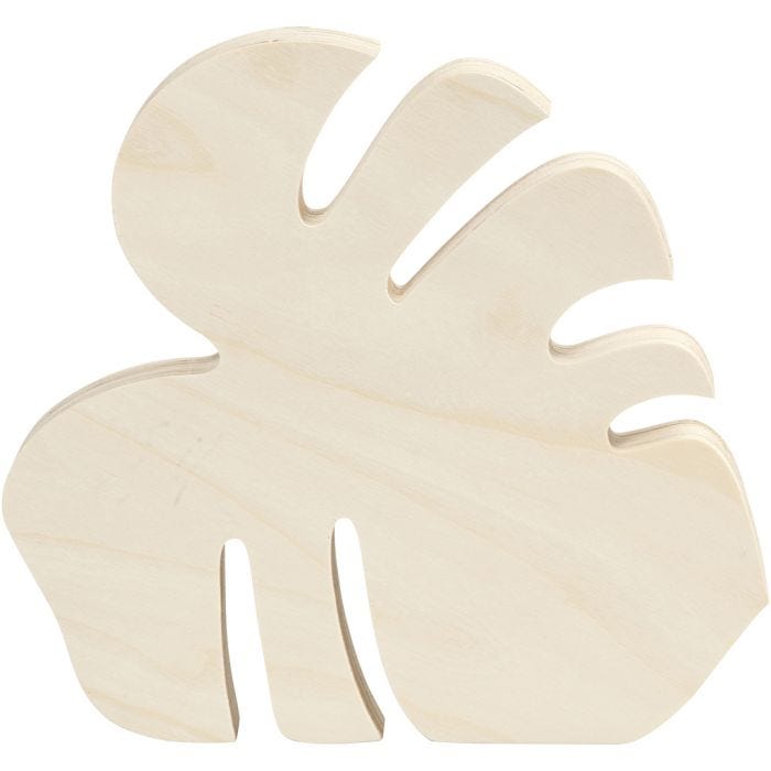 Feuille Monstera, 24 cm, 25 cm, 19 mm, 1 pièce
