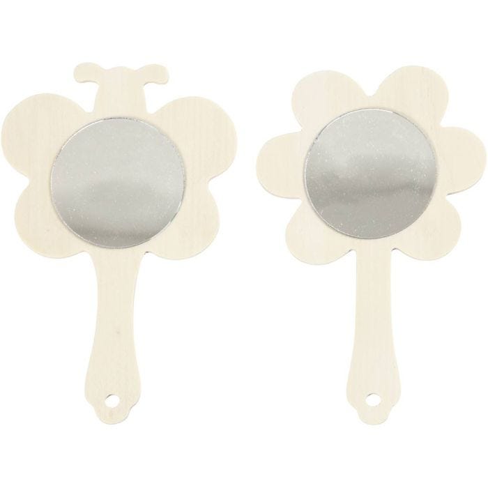 Miroirs à main, 13,9 cm, 9 cm, 2pièces/ 1 Pq.