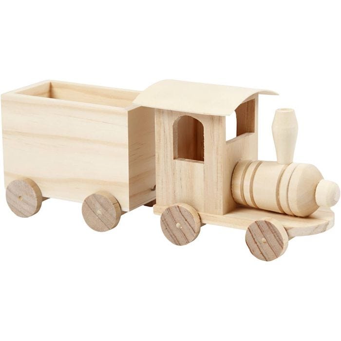 Train jouet avec wagon, 9,5 cm, 21,5 cm, 6,5 cm, 1 pièce