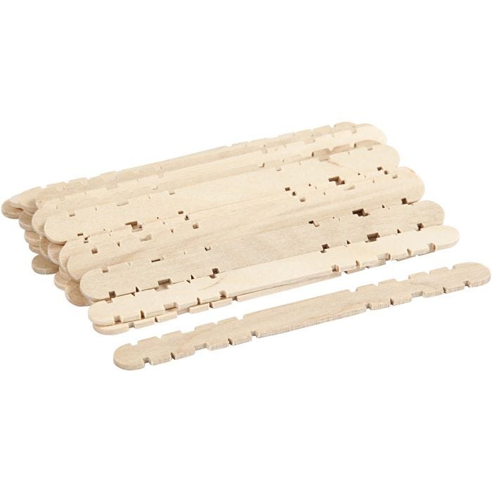 Bâtons de construction, 11,4 cm, 10 mm, 30pièces/ 1 Pq.