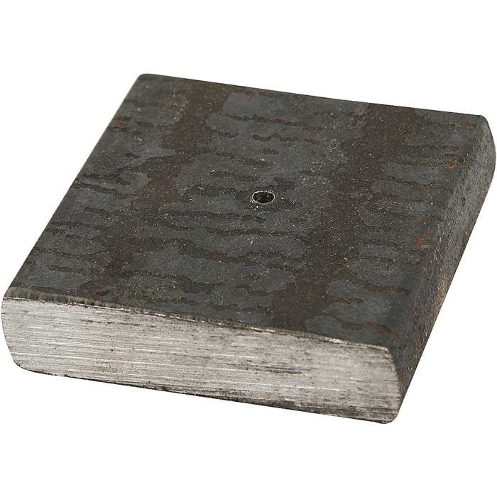 Socle en métal, 4x4x1 cm, 2 mm, 1 pièce