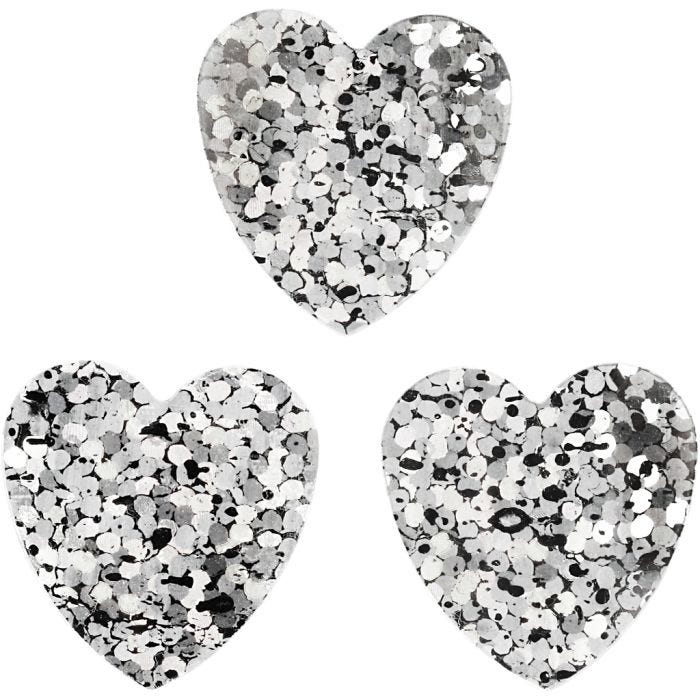Paillettes, 15 mm, argent, 10gr/ 1 Pq.