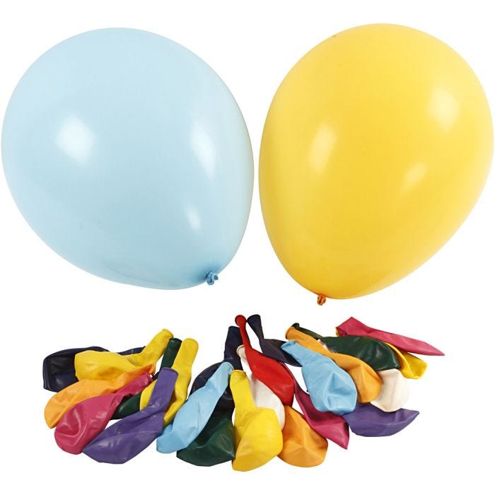 Ballons, 43 cm, ass. de couleurs, 50pièces/ 1 Pq.