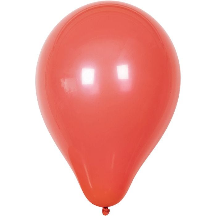 Ballons, rond, 23 cm, rouge, 10pièces/ 1 Pq.