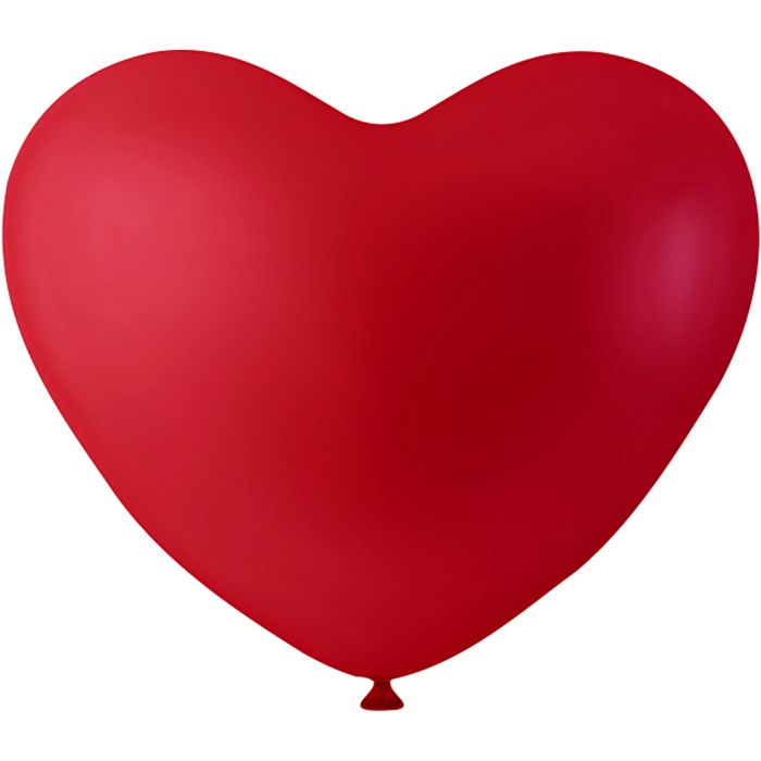 Ballons, coeurs, rouge, 8pièces/ 1 Pq.