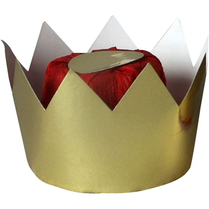 Couronne de reine, 7 cm, 9 cm, or, 1 pièce