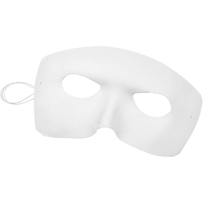 Masque demi-visage, H : 12 cm, L : 17 cm, 1 pièce
