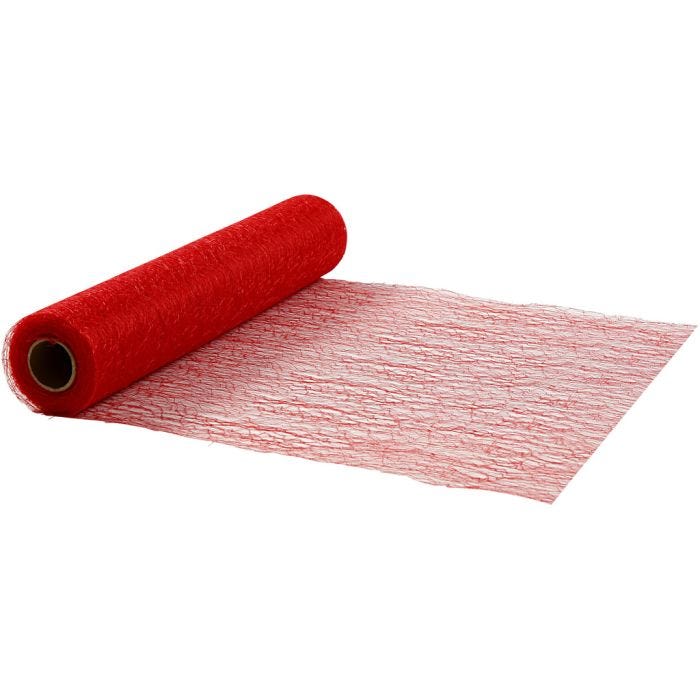 Chemins de table, L : 30 cm, rouge, 10m/ 1 rouleau