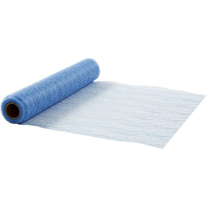 Chemins de table, L : 30 cm, bleu, 10m/ 1 rouleau