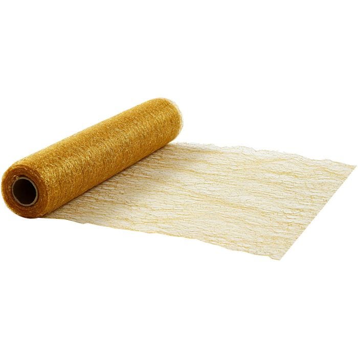 Chemins de table, 30 cm, or, 10m/ 1 rouleau