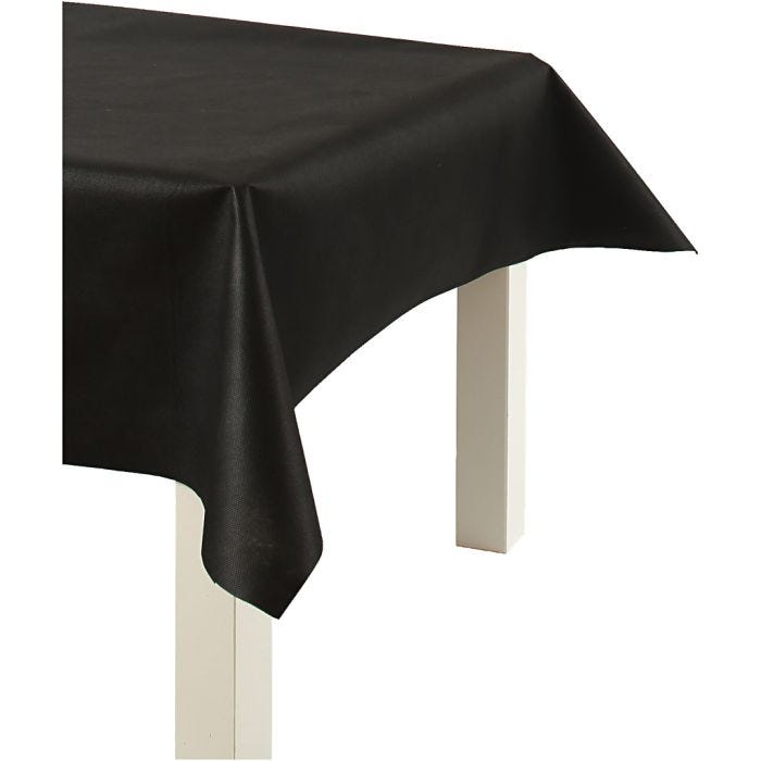 Nappe en Similicuir, L : 125 cm, 70 gr, noir, 10m/ 1 rouleau