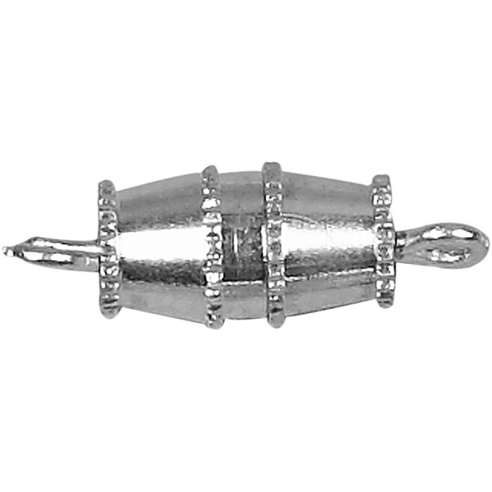 Fermoirs à vis, L : 16 mm, argenté, 10 pièces/ 1 Pq.