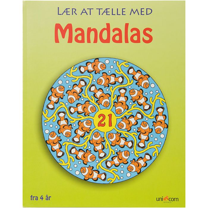 Livres de coloriage de mandalas, Apprenez à compter, 1 pièce
