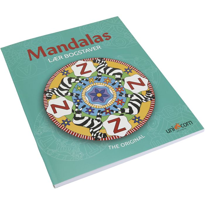 Livres de coloriage de mandalas, Apprenez les lettres, 1 pièce