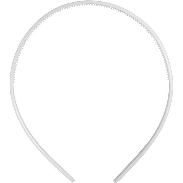 Diadèmes, 8 mm, blanc, 5pièces/ 1 Pq.