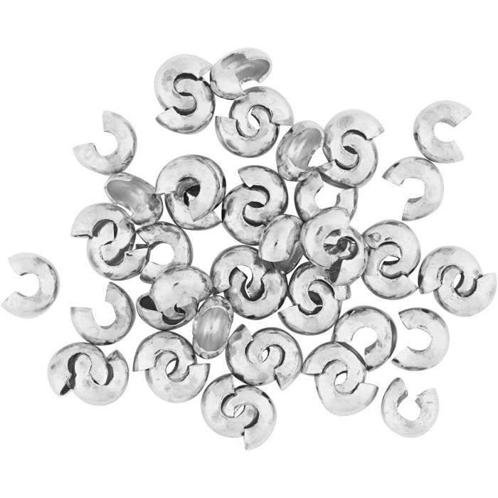 Cache-noeud, d 5 mm, argenté, 500 pièces/ 1 Pq.