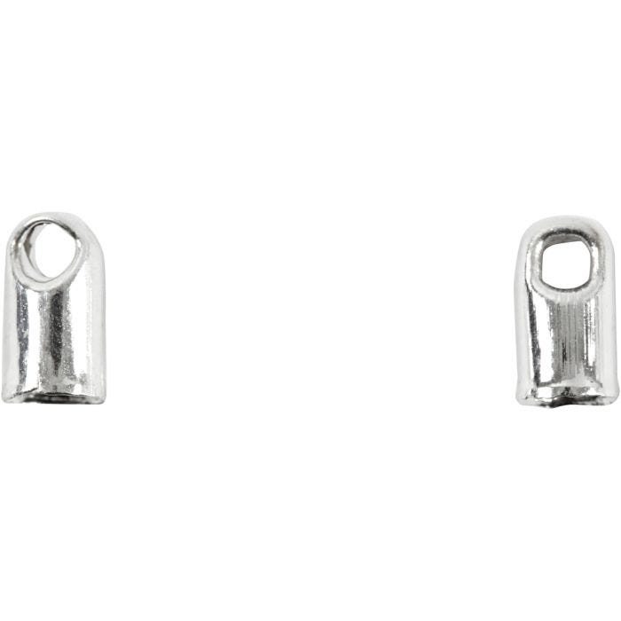 Embouts, d 3,2 mm, argenté, 100pièces/ 1 Pq.