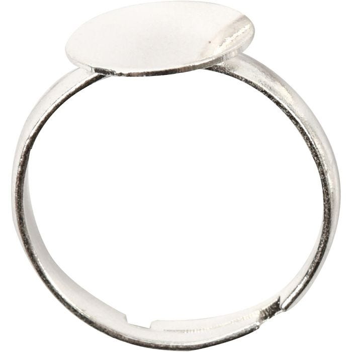 Bague, argenté, 3 pièces/ 1 Pq.