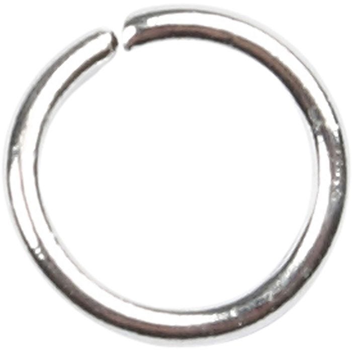 Boucles rondes , 5,4 mm, 0,7 mm, argenté, 500pièces/ 1 Pq.