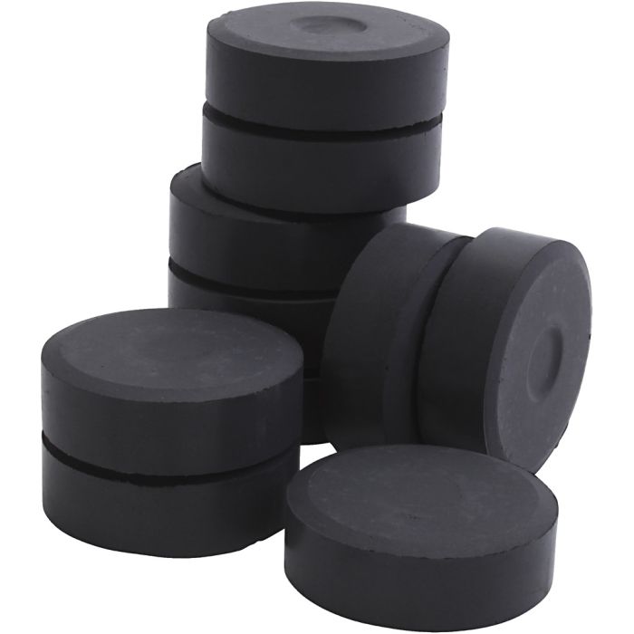 Peinture aquarelle à la tempera, d 44 mm, noir, 10 pièces/ 1 Pq.