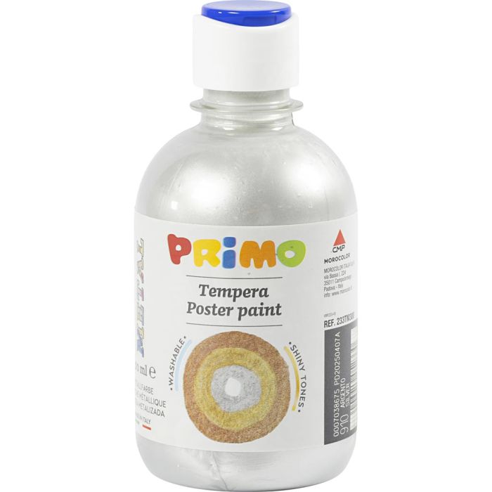 Peinture à la détrempe Métallisée, argent, 300 ml/ 1 flacon