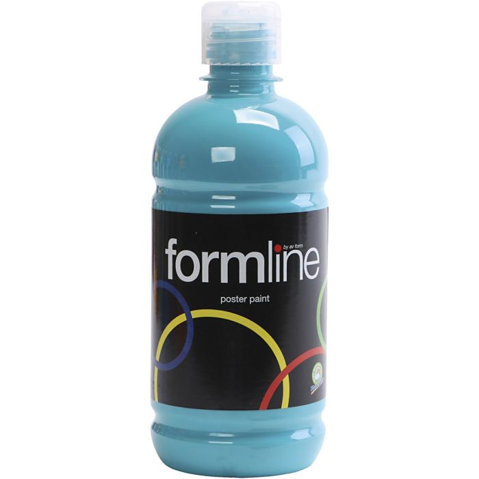 Peinture à la détrempe Mate, turquoise, 500 ml/ 1 flacon