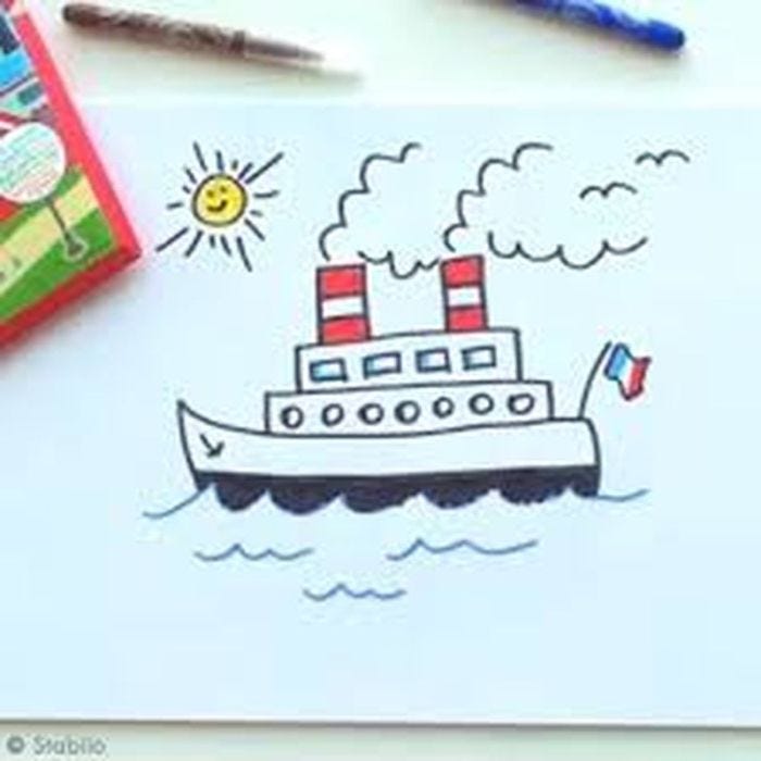 Comment dessiner un joli bateau?