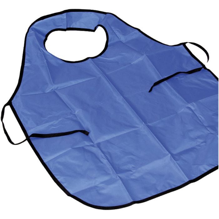 Tablier de peinture avec col, 100 cm, M-XL cm, bleu, 1 pièce
