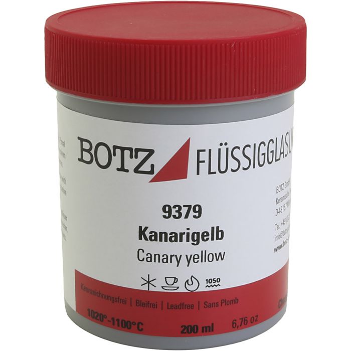 Glaçure pour argile, jaune, 200 ml/ 1 boîte