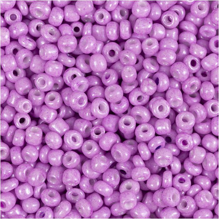 Perles de Rocaille, d 3 mm, dim. 8/0, diamètre intérieur 0,6-1,0 mm, soft pink, 25 gr/ 1 Pq.