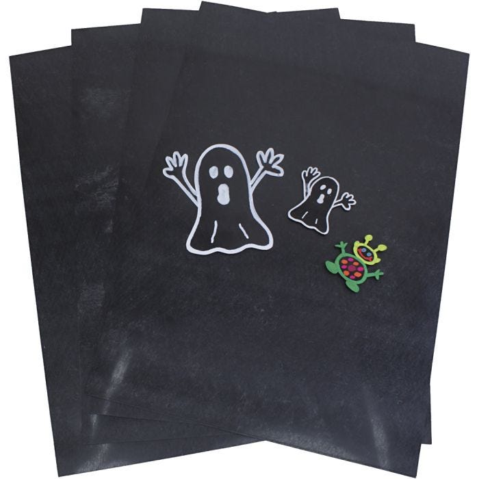 Feuilles de plastique thermorétractable, A4, noir, 10 flles/ 1 Pq.