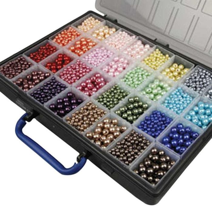Perles de cire, diamètre intérieur 1,5-2 mm, 32x20gr/ 1 Pq.