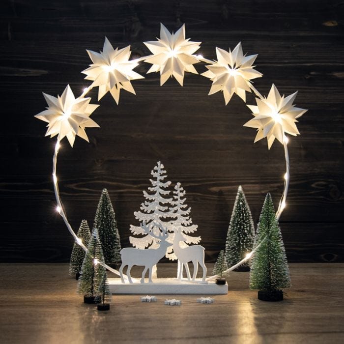 Tuto : Couronne de Noël étoilée