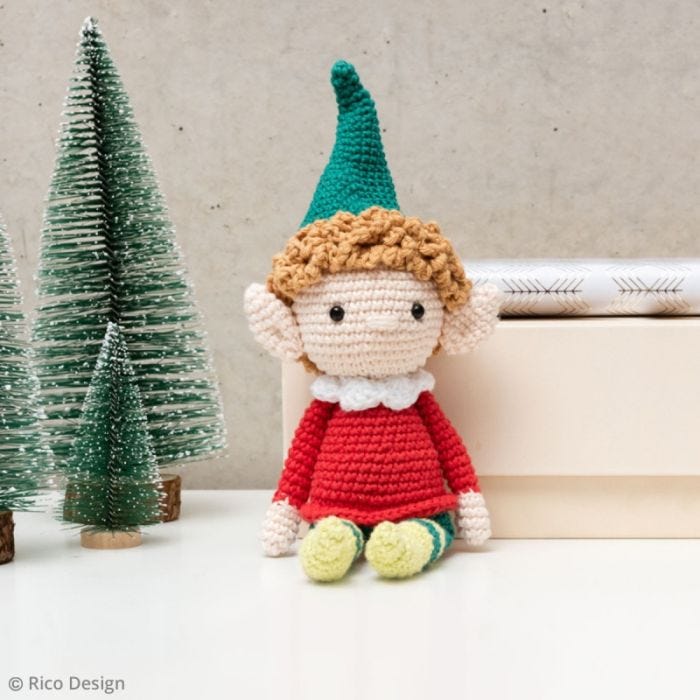 DIY amigurumi : Le lutin de Noël 
