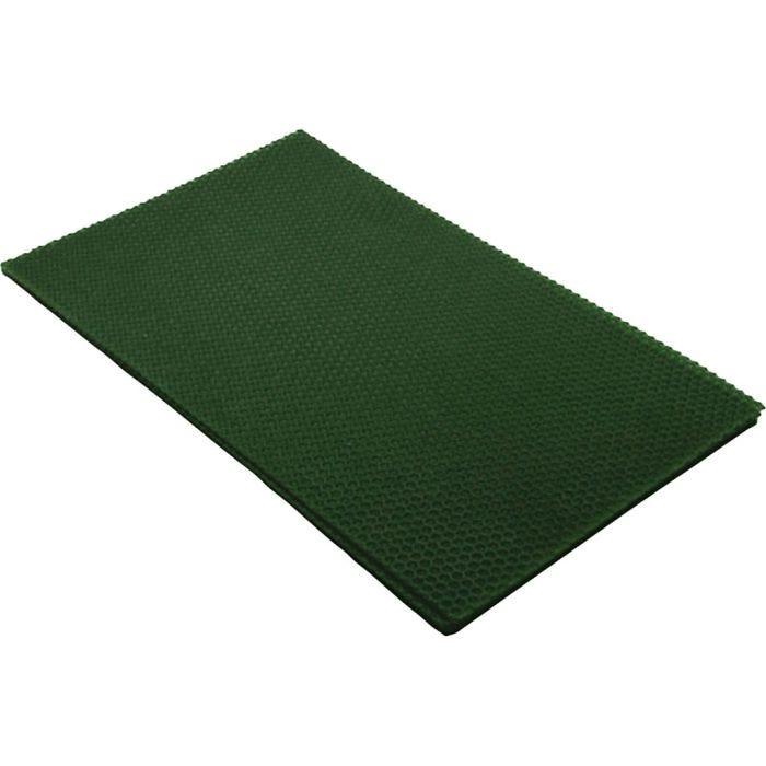 Feuilles de cire d'abeilles, dim. 20x33 cm, ép. 2 mm, vert, 1 pièce