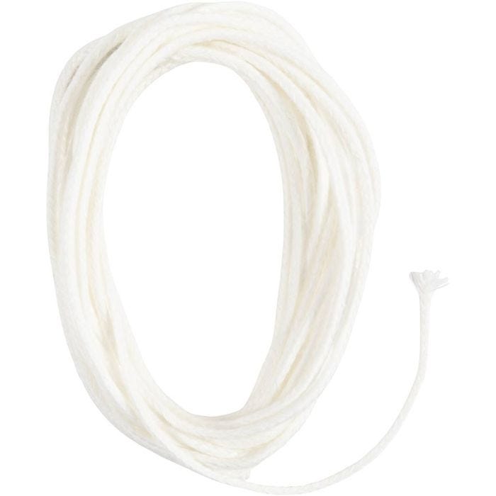 Mèche pour feuilles de cire d’abeilles, À utiliser avec des bougies faites en feuilles de cire d’abeille, 3, ép. 2-3 mm, 100 gr, 3 m/ 1 Pq.