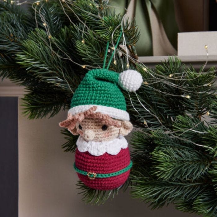 Tuto crochet : Amigurumi Lutin de Noël