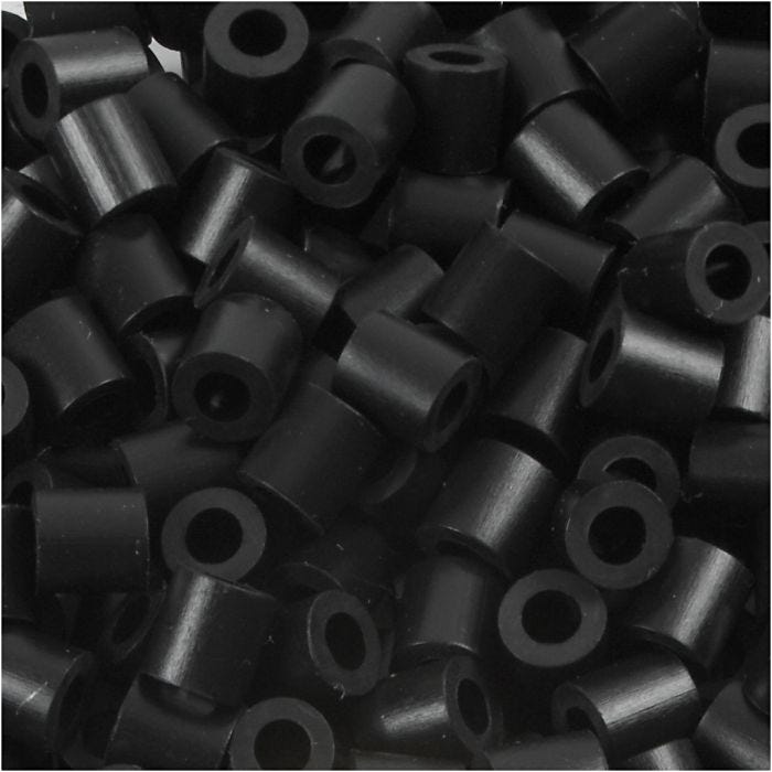 Perles à repasser, 5x5 mm, 2,5 mm, medium, noir (32220), 1100pièces/ 1 Pq.