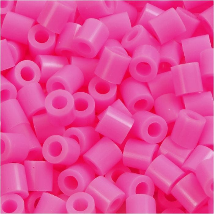Perles à repasser, 5x5 mm, 2,5 mm, medium, rose (32222), 1100pièces/ 1 Pq.
