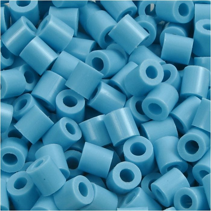 Perles à repasser, 5x5 mm, 2,5 mm, medium, turquoise (32256), 1100pièces/ 1 Pq.