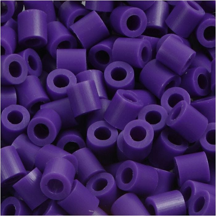 Perles à repasser, 5x5 mm, 2,5 mm, medium, violet foncé (32234), 1100pièces/ 1 Pq.