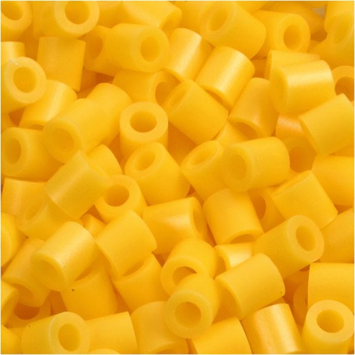 Perles à repasser, 5x5 mm, 2,5 mm, medium, jaune (32227), 1100pièces/ 1 Pq.