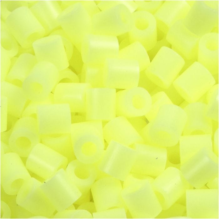 Perles à repasser, 5x5 mm, 2,5 mm, medium, jaune pastel (32244), 1100pièces/ 1 Pq.