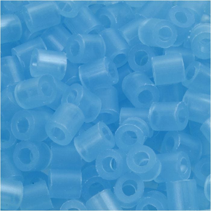 Perles à repasser, 5x5 mm, 2,5 mm, medium, bleu néon (32235), 1100pièces/ 1 Pq.